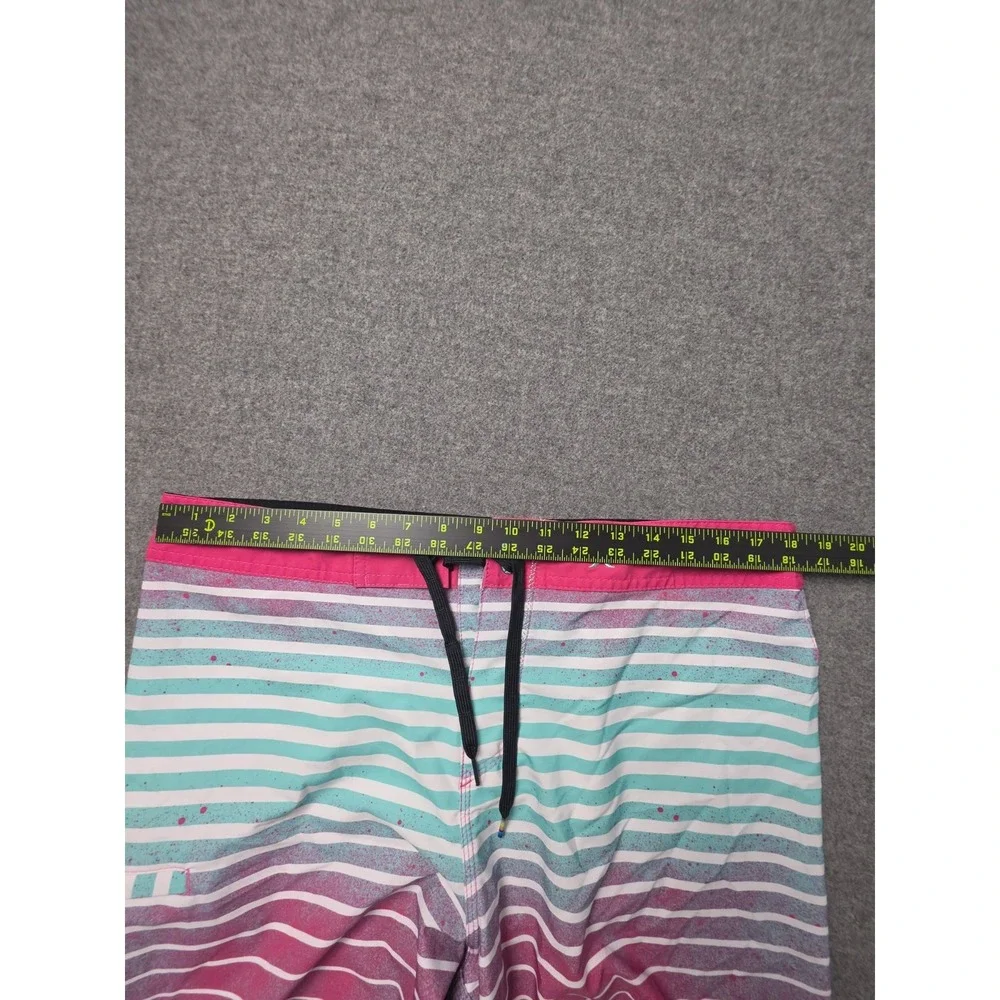Hurley Phantom Board Shorts Mens 36 Multicolor Striped Surf Surfing Water Polo